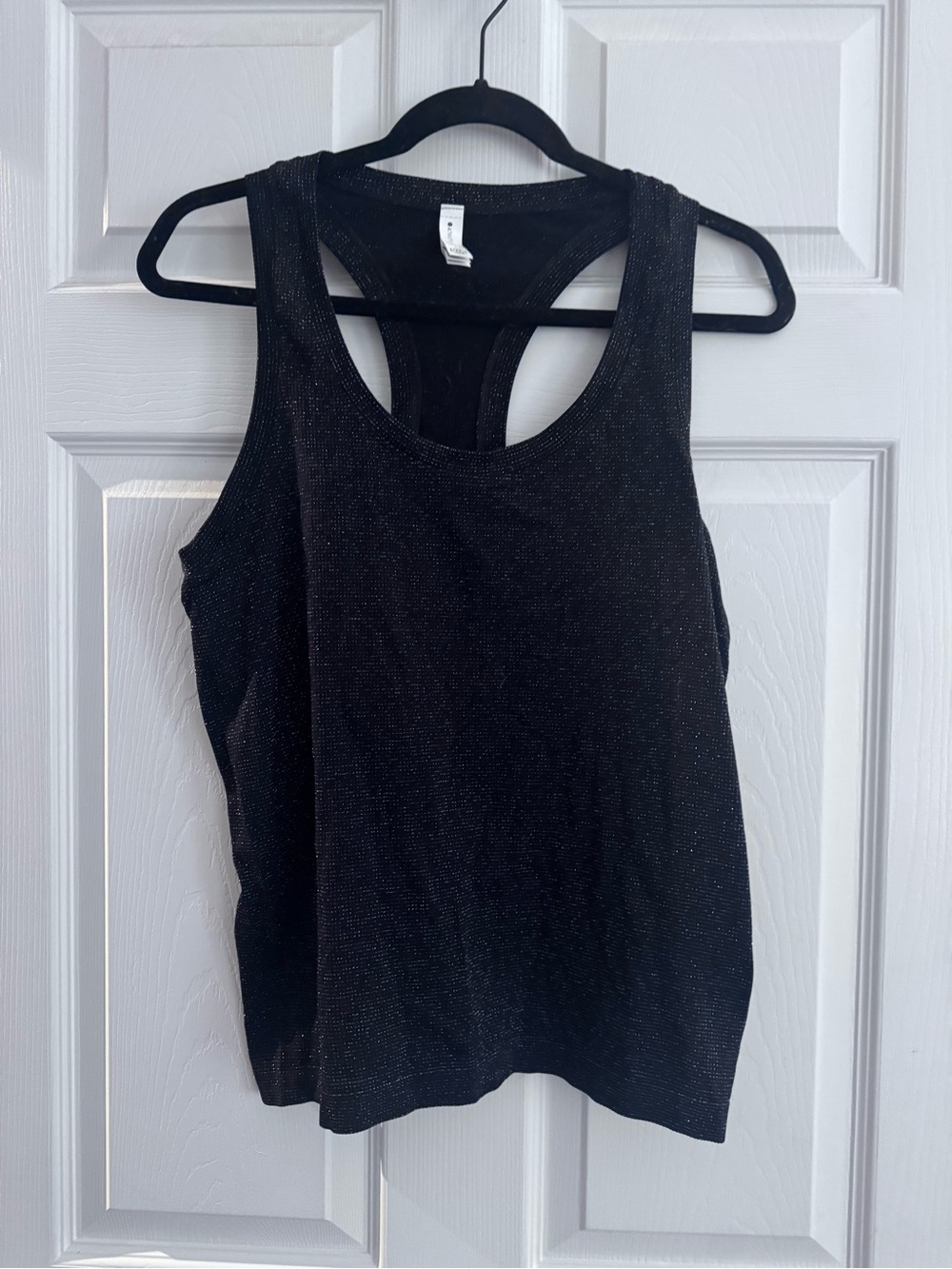 Athleta • Women’s Black Sparkle Racerback Tank • Momentum Seamless Tank • NWT